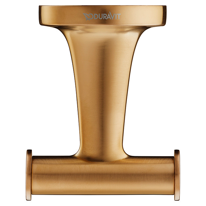 Duravit Starck T Wall Mounted Double Towel Hook - Brushed Bronze