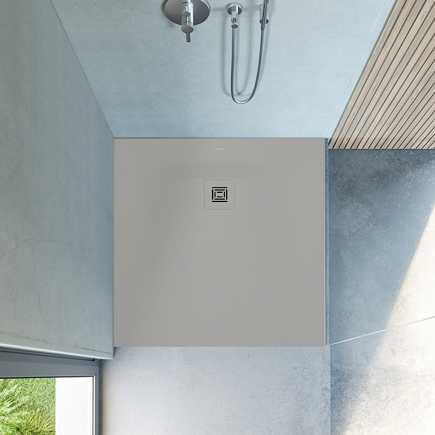 Duravit Sustano 1000 X 1000mm Square Shower Tray Matt Light Grey