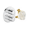 Duravit Thermostatic Round Concealed Shower Set with Fixed Head & Shower Kit with Outlet - Chrome