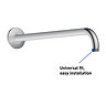 Duravit Thermostatic Round Concealed Shower Set with Fixed Head & Shower Kit with Outlet - Chrome