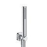 Duravit Thermostatic Round Concealed Shower Set with Fixed Head & Shower Kit with Outlet - Chrome