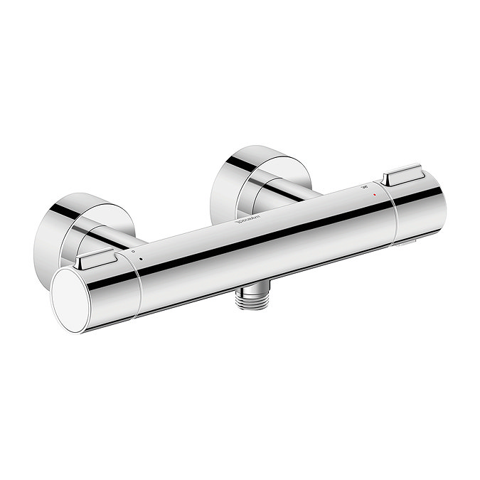 Duravit Thermostatic Shower Bar Valve & Slider Rail Kit - Chrome