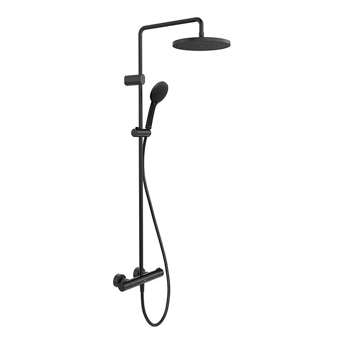 Duravit Thermostatic Shower System 1000 - Black Matt