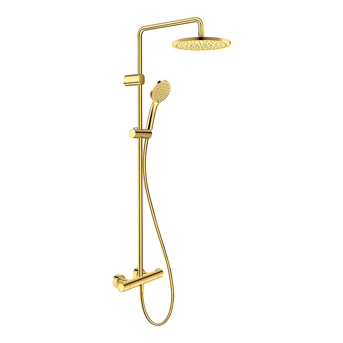 Duravit Thermostatic Shower System 1000 - Polished Gold