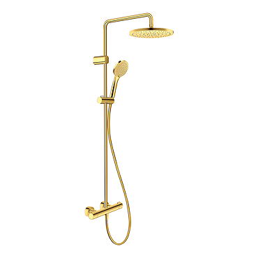 Duravit Thermostatic Shower System 1000 - Polished Gold