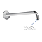 Duravit Thermostatic Square Concealed Shower Set with Fixed Head & Shower Kit with Outlet - Chrome