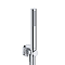 Duravit Thermostatic Square Concealed Shower Set with Fixed Head & Shower Kit with Outlet - Chrome