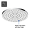 Duravit Thermostatic Square Concealed Shower Set with Fixed Head & Shower Kit with Outlet - Chrome