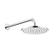 Duravit Thermostatic Square Concealed Shower Set with Fixed Head & Shower Kit with Outlet - Chrome