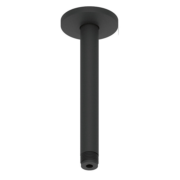 Duravit Universal 300mm Round Ceiling Mounted Shower Arm Matt Black