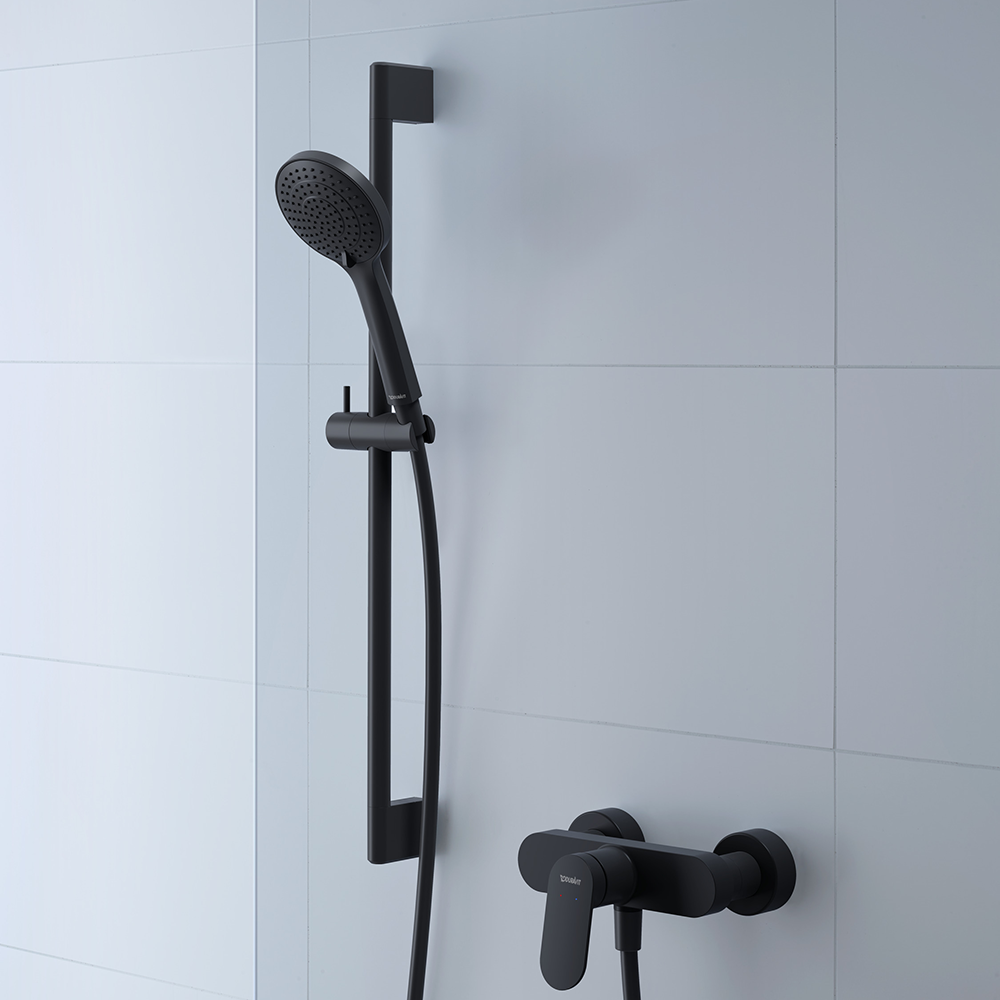 Duravit Universal 700mm Shower Slider Rail - Matt Black
