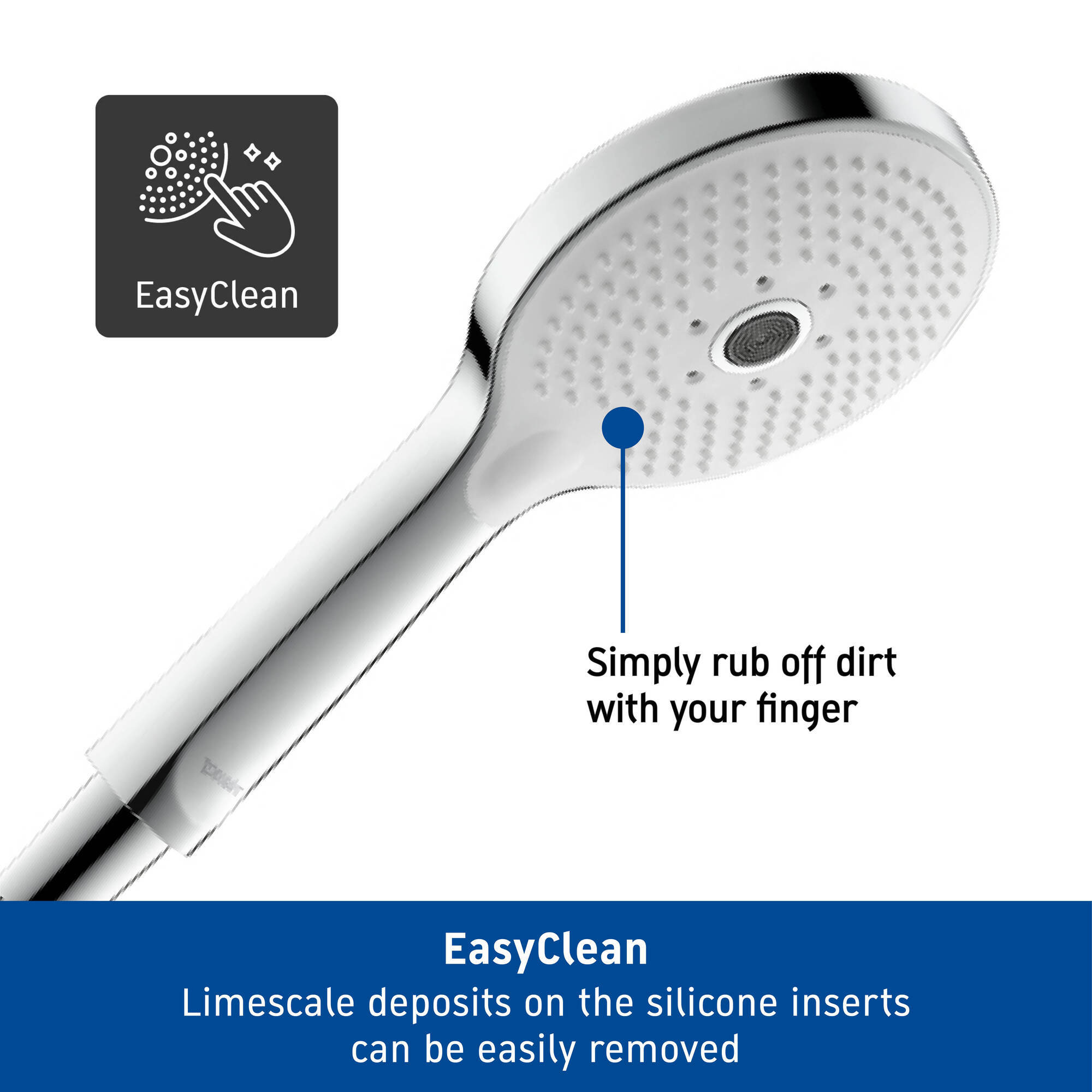 Duravit Universal MinusFlow 120mm Shower Handset with 3 Spray 