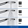 Duravit Universal MinusFlow 120mm Shower Handset with 3 Spray Patterns - Chrome