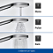 Duravit Universal MinusFlow 120mm Shower Handset with 3 Spray Patterns - Chrome