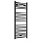 E-Cube Electric Only Heated Towel Rail - W500mm x H1110mm - Anthracite Grey Large Image