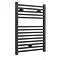 E-Cube Electric Only Heated Towel Rail - W500mm x H690mm - Anthracite Grey Large Image
