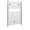 E-Cube Electric Only Heated Towel Rail - W500mm x H690mm - Chrome Large Image