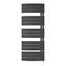 E-Delta Electric Only Heated Towel Rail - W550mm x H1380mm - Anthracite Large Image