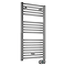 E-Diamond Electric Only Heated Towel Rail w. Digital Thermostat - W480mm x H920mm - Chrome - Straight