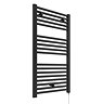 E-Diamond Electric Only Heated Towel Rail - W480mm x H920mm - Anthracite - Straight