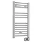 E-Diamond Electric Only Heated Towel Rail with Digital Thermostat - W400mm x H720mm - Chrome - Strai