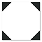 Ealing Octagon Black & White Floor Tiles 225 x 225mm