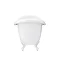Earl 1750 Double Ended Roll Top Slipper Bath + White Leg Set  additional Large Image