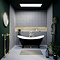 Earl Black 1750 Double Ended Roll Top Slipper Bath + Matt Black Leg Set