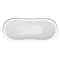 Earl Black 1750 Double Ended Roll Top Slipper Bath w. Ball + Claw Leg Set Feature Large Image