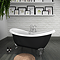 Earl Black 1750 Double Ended Roll Top Slipper Bath