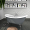 Earl Grey 1750 Double Ended Roll Top Slipper Bath w. Ball + Claw Leg Set