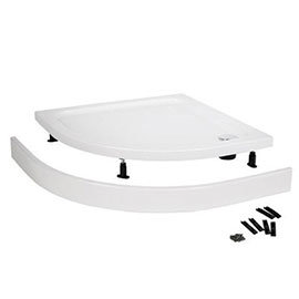 Easy Plumb Shower Tray Panel and Leg Set (1000 x 1000 Curved Plinth) - LEGE Medium Image
