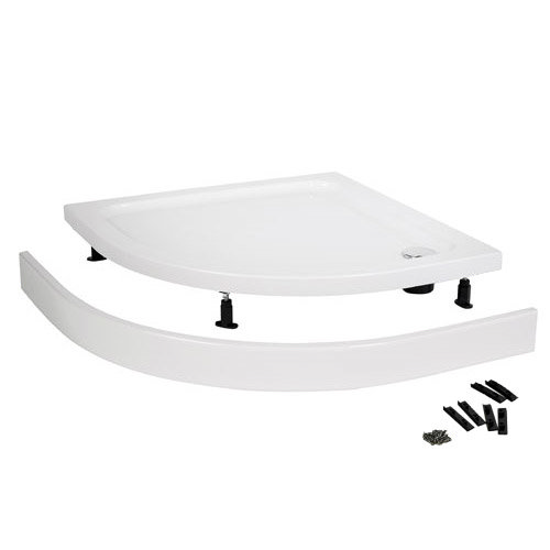 Easy Plumb Shower Tray Panel and Leg Set (1000 x 1000 Curved Plinth) - LEGE Large Image