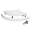 Easy Plumb Shower Tray Panel and Leg Set (1200 x 900 Curved Panel) - LEGD Large Image