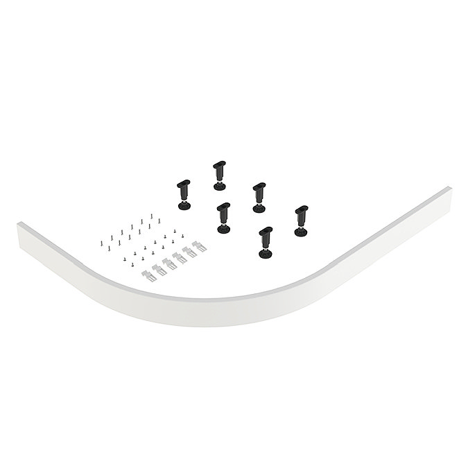 Easy Plumb Shower Tray Panel and Leg Set (1200 x 1000 Curved Panel)
