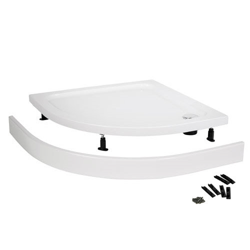 Easy Plumb Shower Tray Panel and Leg Set (900 x 900 Curved Panel) - LEGB Large Image