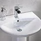 Eclipse Basin + Full Pedestal (555mm Wide - 1 Tap Hole)  Profile Large Image