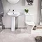 Eclipse Basin + Full Pedestal (555mm Wide - 1 Tap Hole)  In Bathroom Large Image