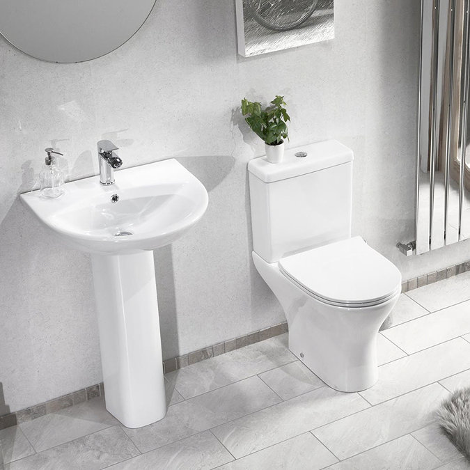 Eclipse Modern Short Projection Toilet + Soft Close Seat  Profile Large Image