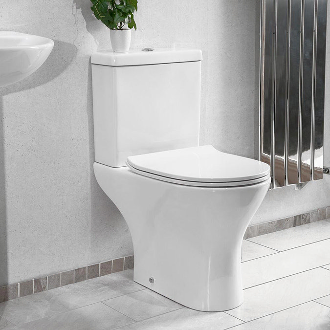 Eclipse Modern Short Projection Toilet + Soft Close Seat Feature Large Image