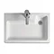 Eco Bathrooms 500 Gloss White Combined Washbasin & WC pan with soft close seat Profile Large Image