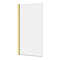 EcoDelux Premiercast Shower Bath - 1700 x 750mm with Brushed Brass Bath Screen