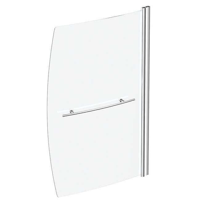 EcoDelux 1600 Space Saver Curved Bath with Hinged Screen & Panel