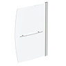 EcoDelux 1600 Space Saver Curved Bath with Hinged Screen & Panel