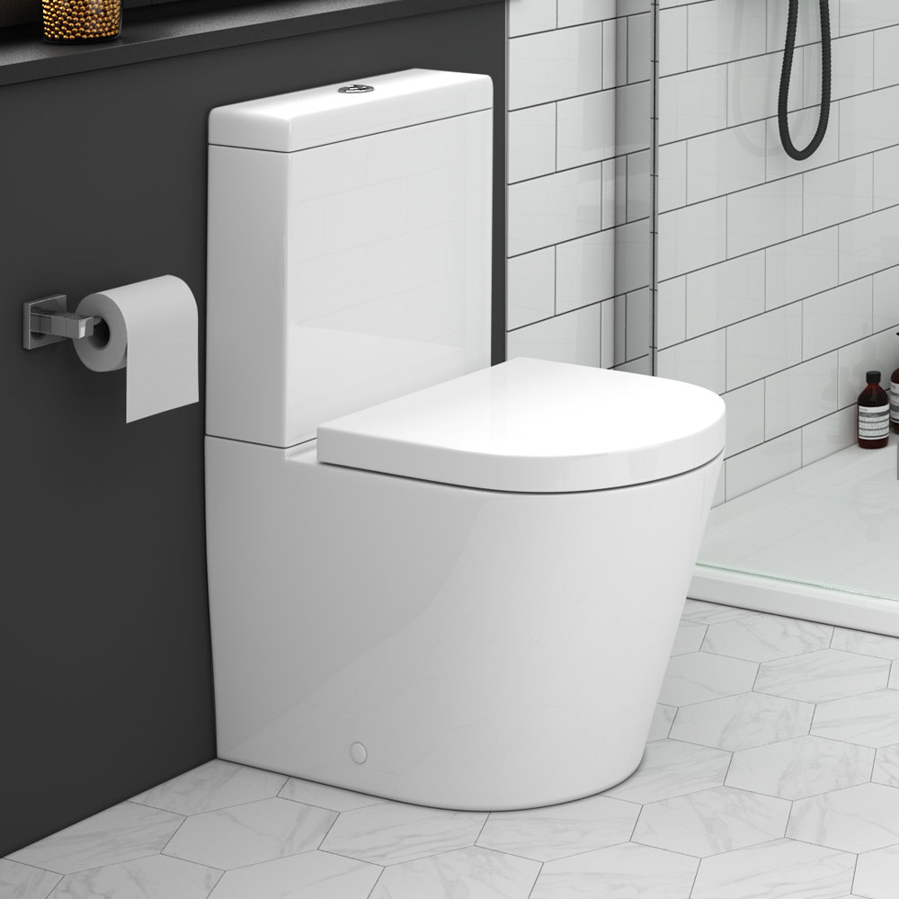 EcoDelux Arezzo Water Saving BTW Close Coupled Toilet Soft Close