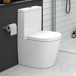 EcoDelux Arezzo Water Saving BTW Close Coupled Toilet + Soft Close Seat