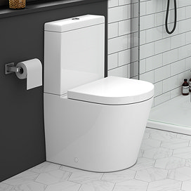 EcoDelux Arezzo Water Saving BTW Close Coupled Toilet + Soft Close Seat