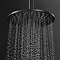 EcoDelux Arezzo Water Saving Matt Black Round Shower Package with Concealed Valve + Head