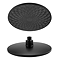 EcoDelux Arezzo Water Saving Round Shower Head with Ceiling Mounted Arm Matt Black