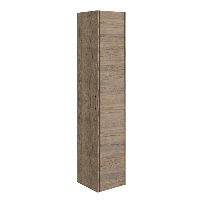 EcoDelux Ballance 1690mm Dark Oak Wall Hung Tall Storage Unit (Flat Packed)